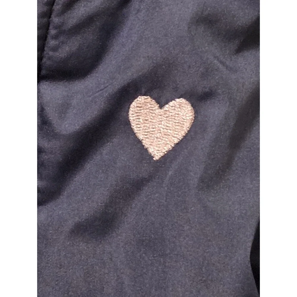 OshKosh B'gosh Girls Insulated Snow Bib Ski Pants, Blue Heart Patch -  Size 18M